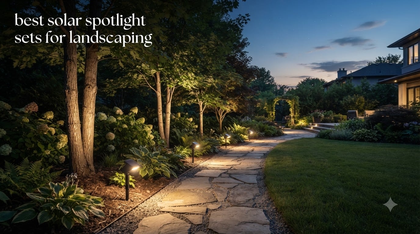 best solar spotlight sets for landscaping