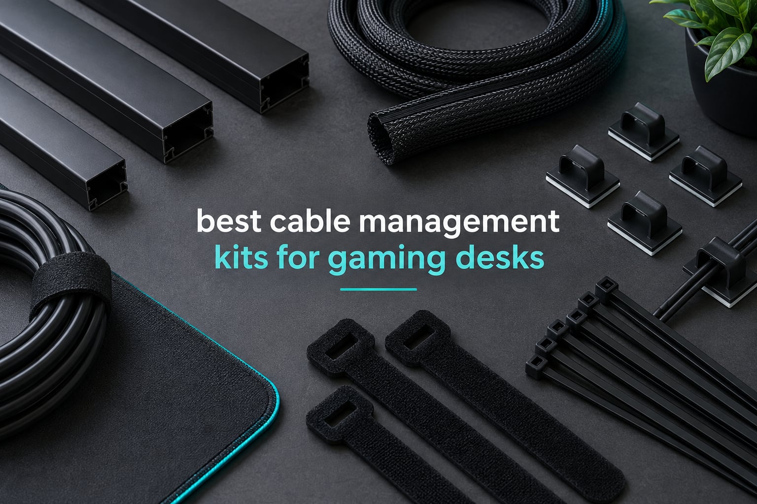 best cable management kits for gaming desks