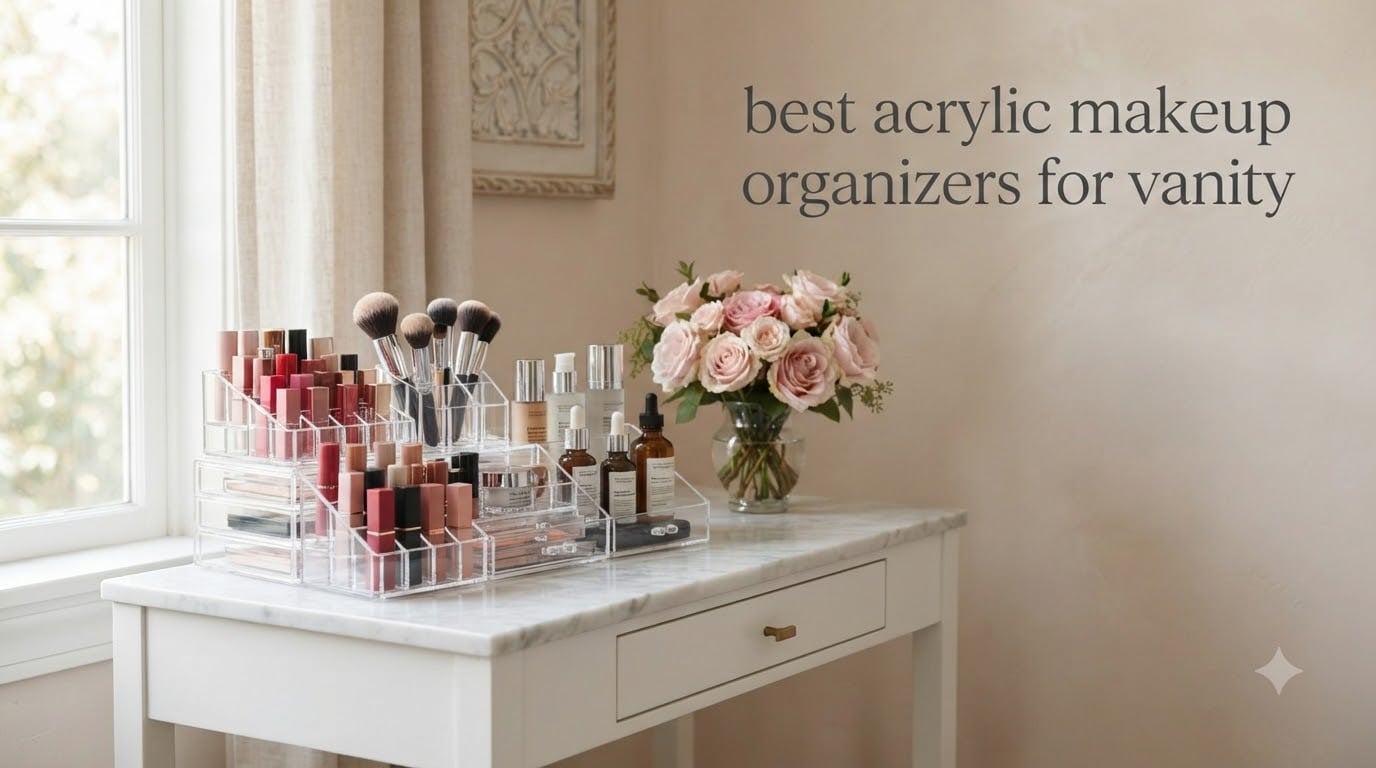 best acrylic makeup organizers for vanity