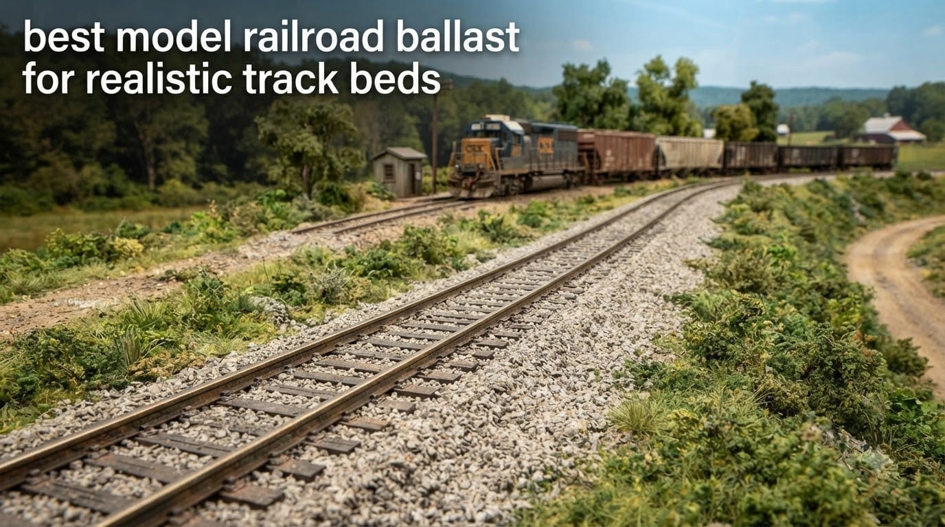 best model railroad ballast for realistic track beds