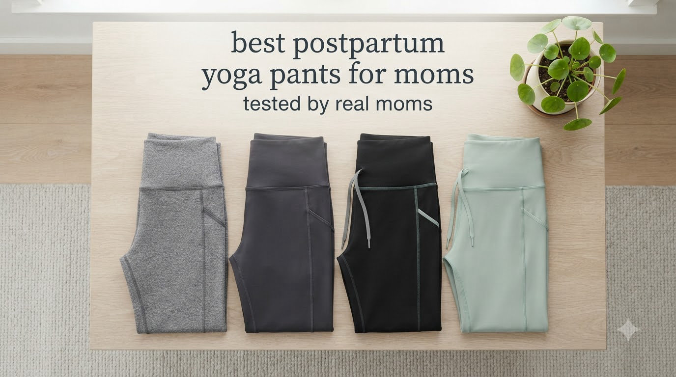 best postpartum yoga pants for moms tested by real moms