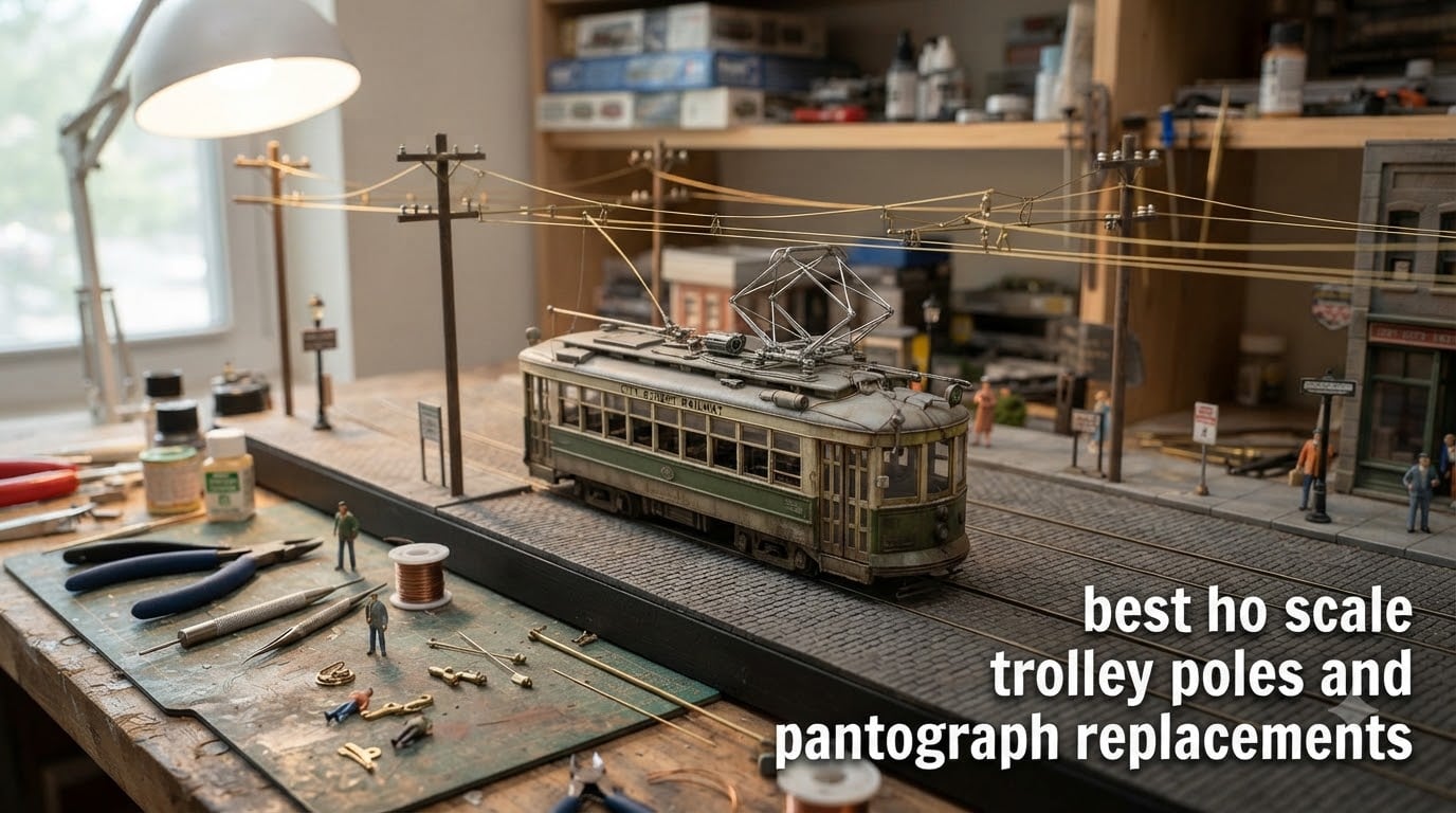 best ho scale trolley poles and pantograph replacements