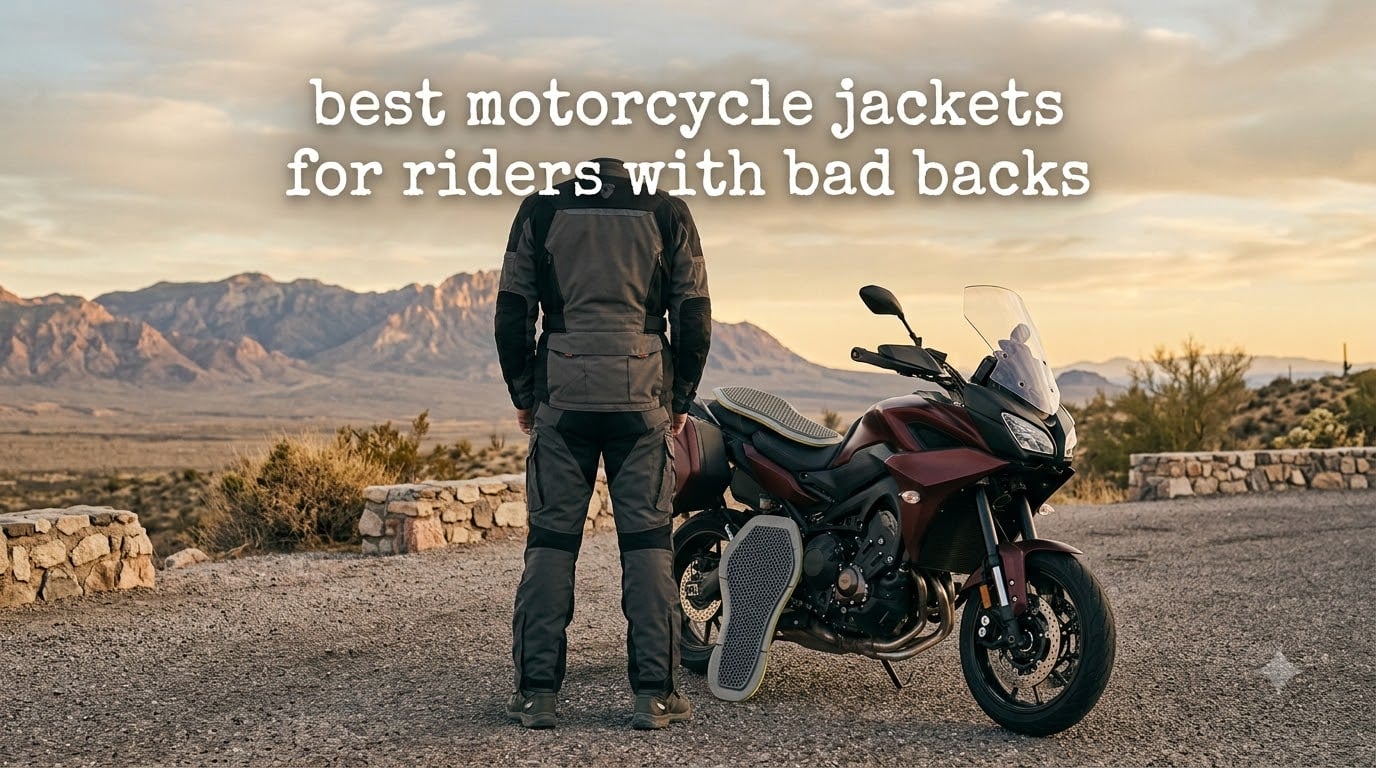 best motorcycle jackets for riders with bad backs