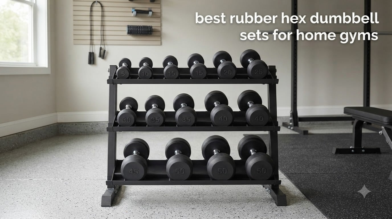 best rubber hex dumbbell sets for home gyms
