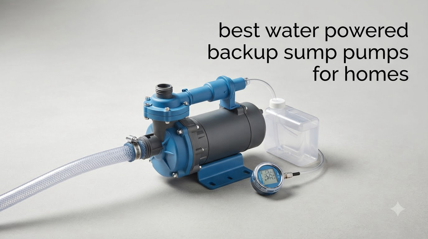best water powered backup sump pumps for homes