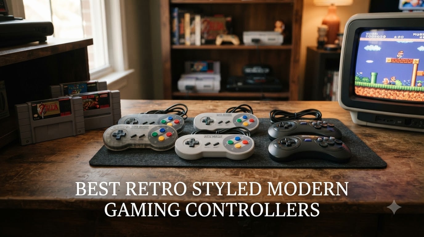 best retro styled modern gaming controllers