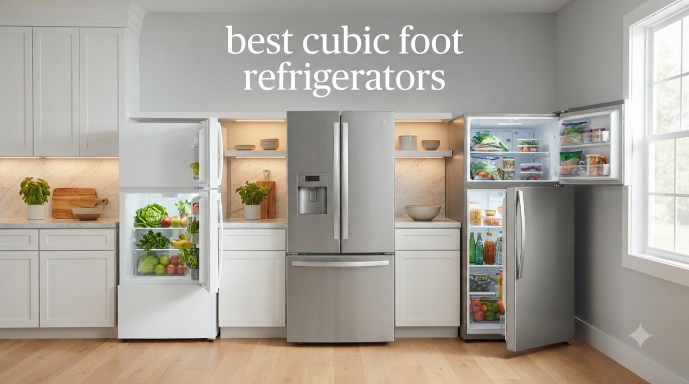 best cubic foot refrigerators