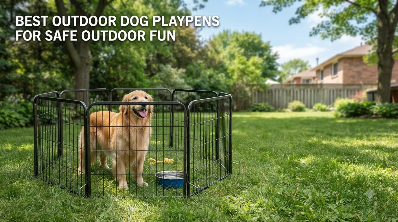 best outdoor dog playpens for safe outdoor fun