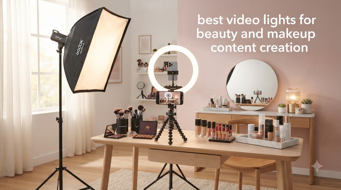 best video lights for beauty and makeup content creation