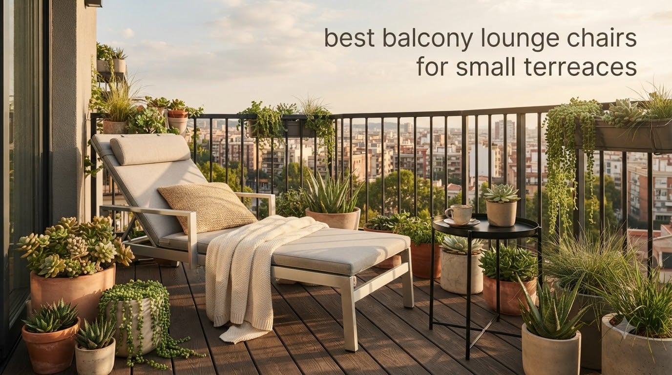 best balcony lounge chairs for small terraces