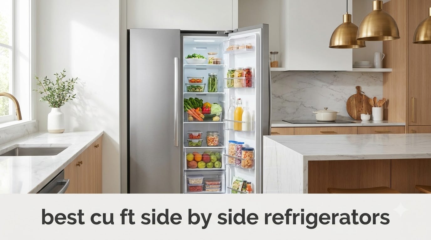 best cu ft side by side refrigerators