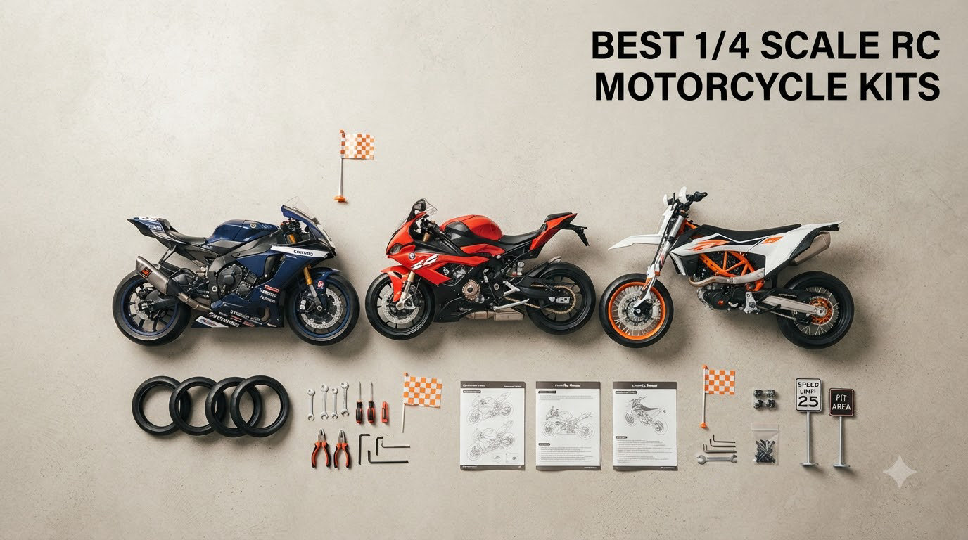 best 1/4 scale rc motorcycle kits