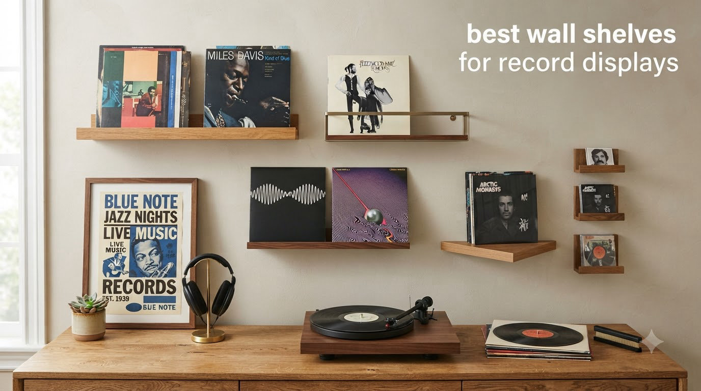 best wall shelves for record displays