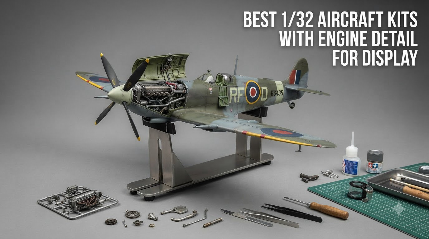 best 1/32 aircraft kits with engine detail for display
