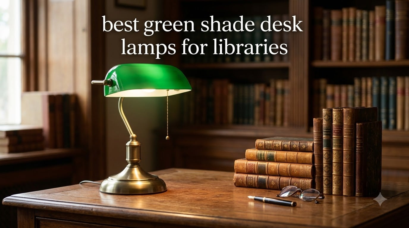 best green shade desk lamps for libraries