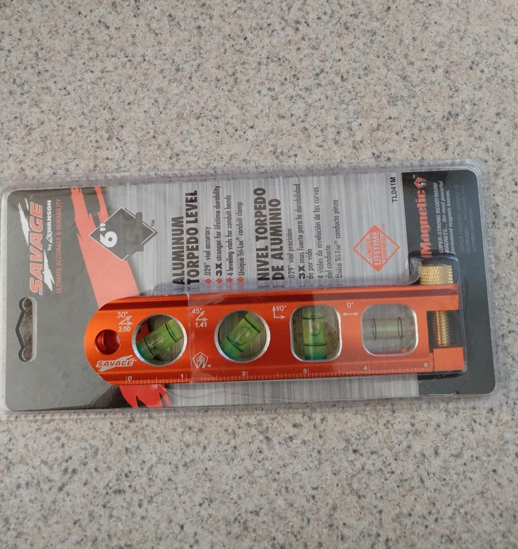 Swanson Tool Co TL041M 6 Inch Savage Magnetic Billet Torpedo Level with Brass Pipe Clamp, 6 Inches and 15 Centimeters Orange customer photo 1