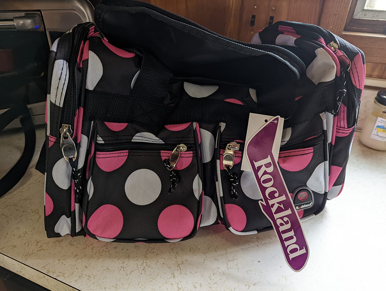 Rockland Duffel Bag, Black, 18.5 in X 10.5 in X 8.5 in customer photo 2