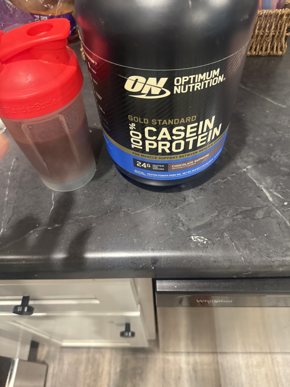 Optimum Nutrition Gold Standard Casein Protein Powder Chocolate Supreme 2LB customer photo 1