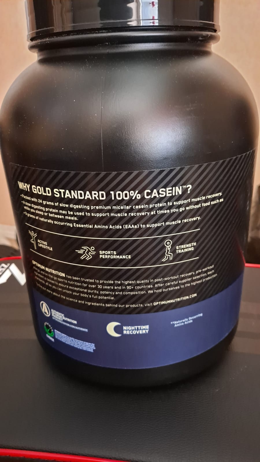 Optimum Nutrition Gold Standard Casein Protein Powder Chocolate Supreme 2LB customer photo 2