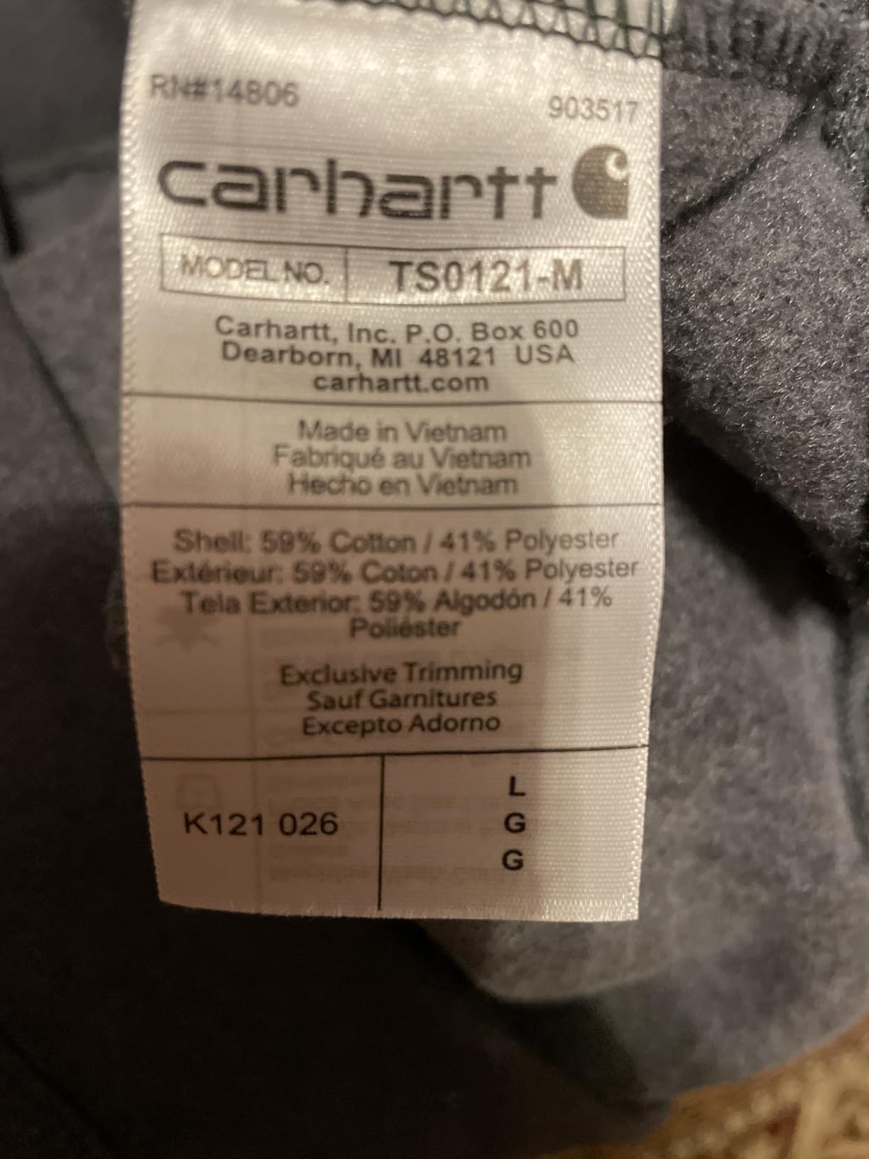 Carhartt K121 Hoodie customer photo 1