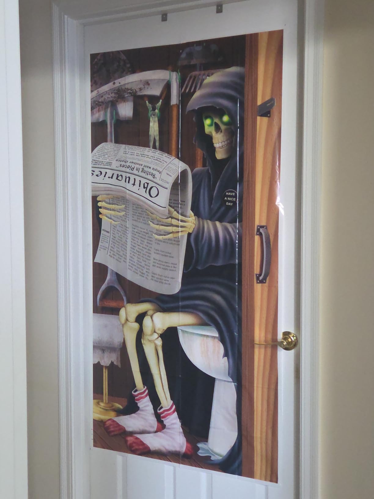 Beistle Skeleton Door Cover customer photo 2