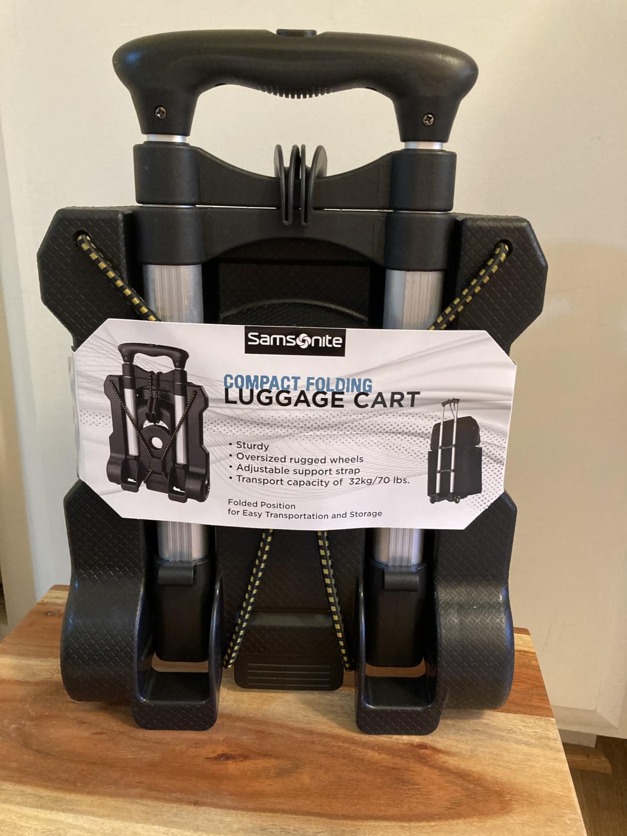 Samsonite Compact Folding Luggage Cart, Black, One Size customer photo 2
