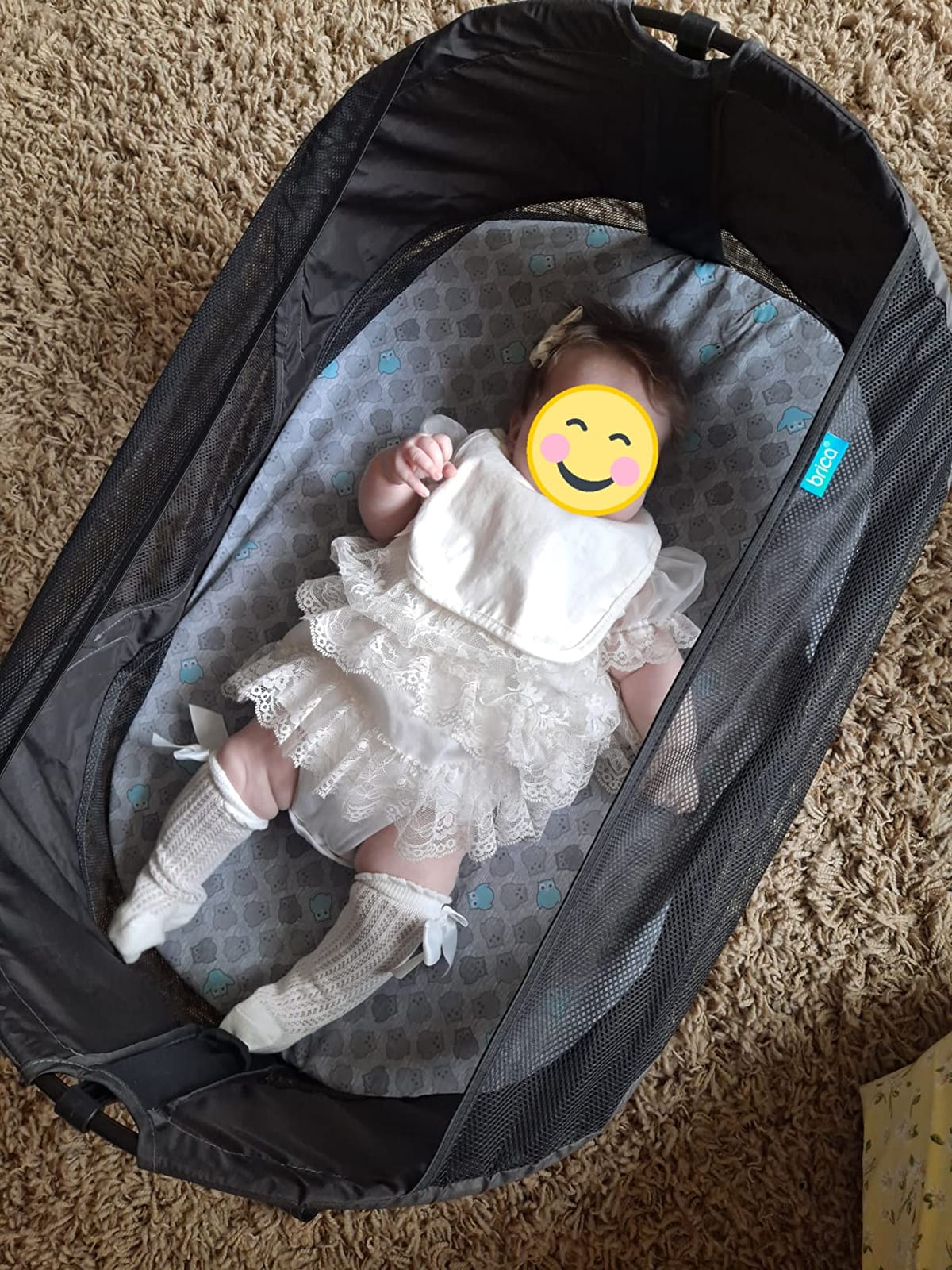 Munchkin Brica Baby Travel Pod, Infant and Baby Travel Essential for Flying and Car Travelling, Easy Setup, Portable, Grey customer photo 2