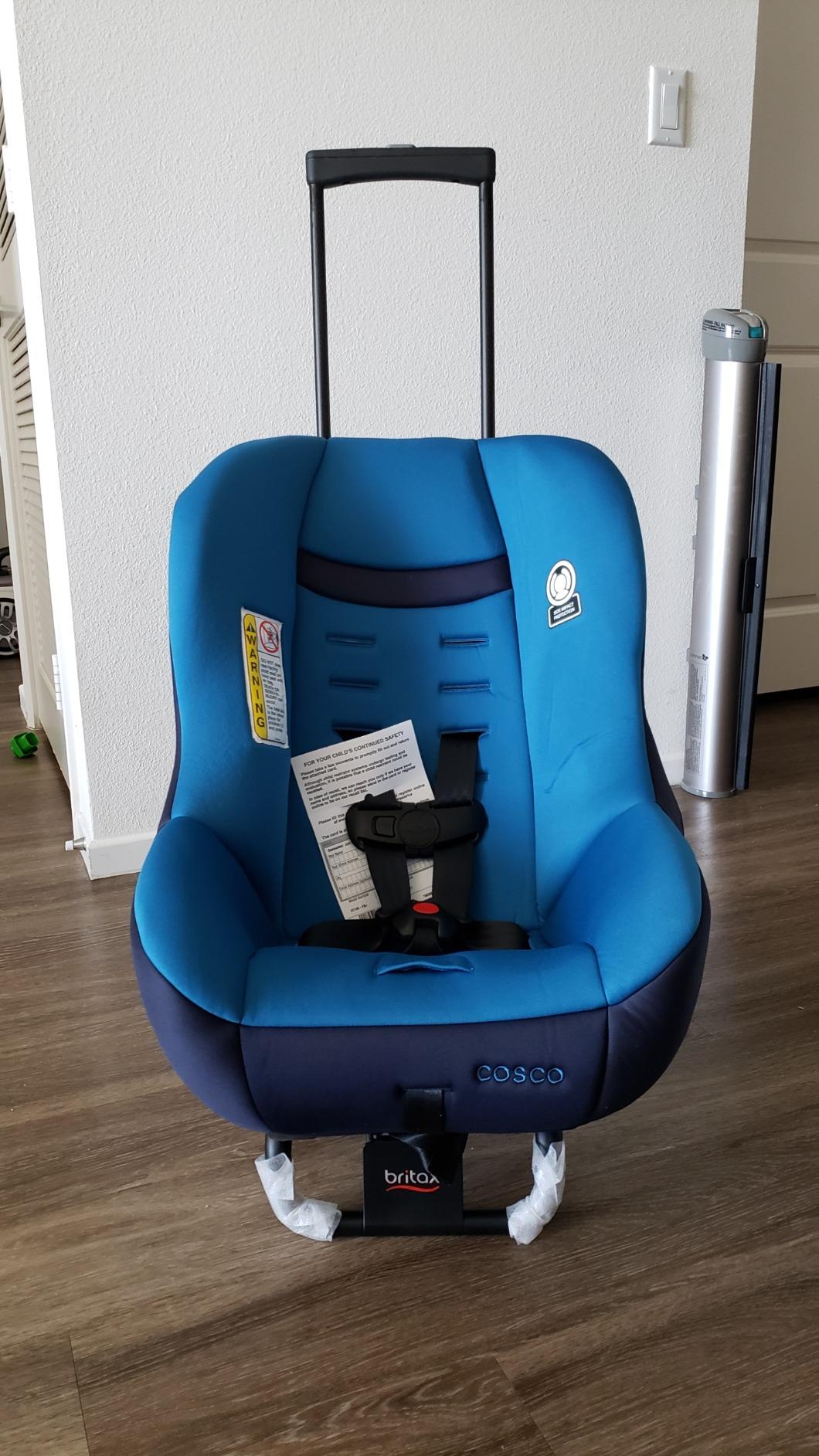 Britax Car Seat Travel Cart | Adjustable Handle + Compact Fold + Fits in Airplane Overhead Bin , Black, 42x13.5x5.5 Inch (Pack of 1) customer photo 1