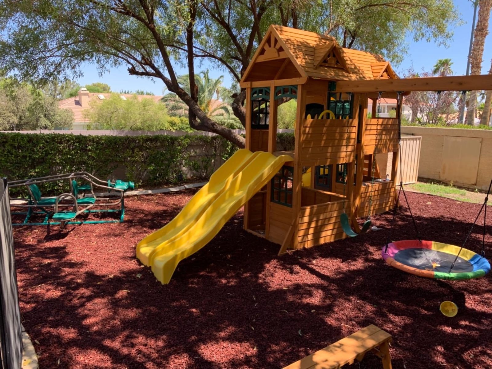 Gorilla Playsets 09-0012-PAIR-R Protective Rubber Mat For Swing Set of 2 Mats), Red customer photo 2