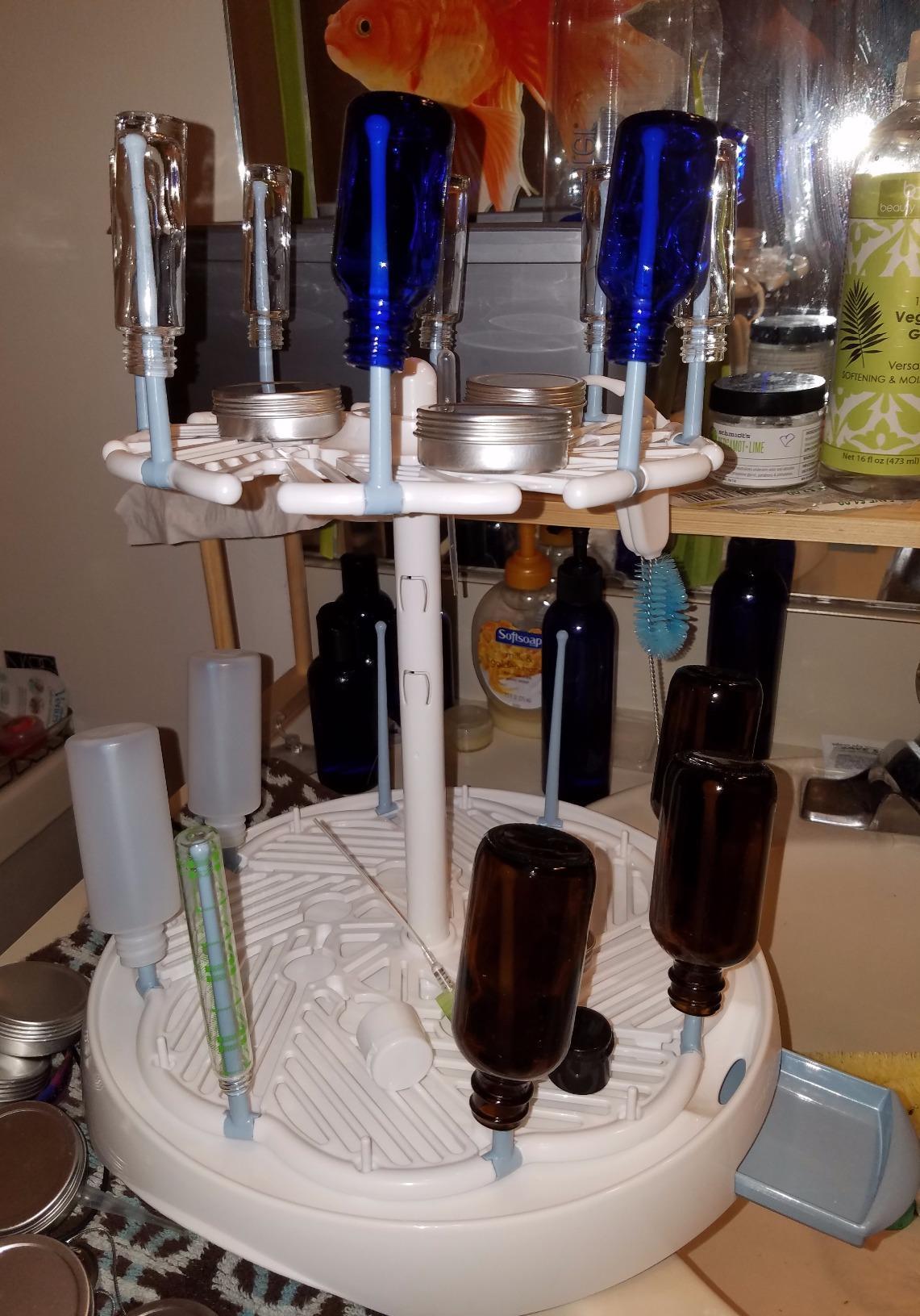 Munchkin High Capacity Baby Bottle Drying Rack, White customer photo 2