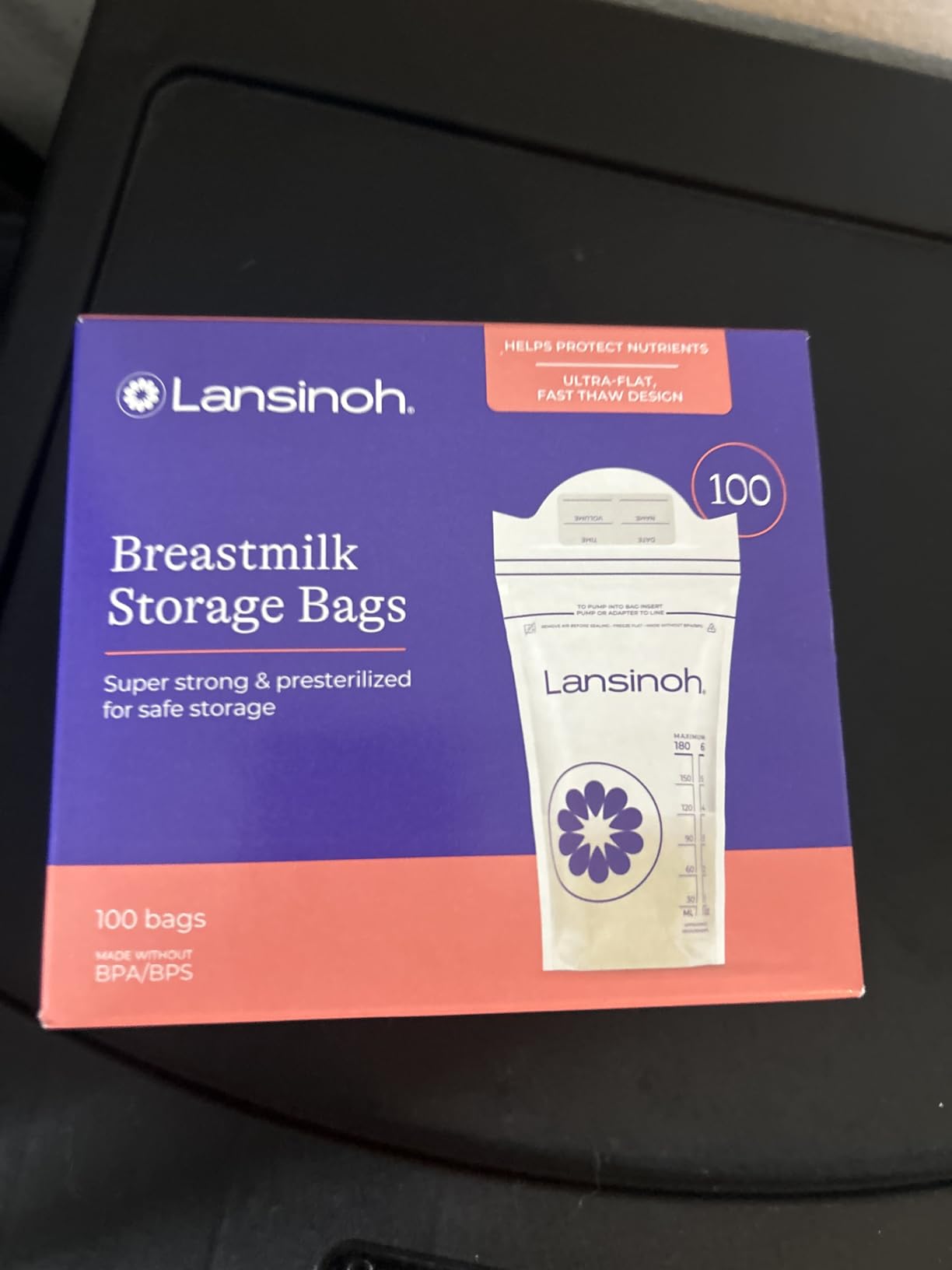 Lansinoh Breastmilk Storage Bags, 6 Ounce, 100 Count customer photo 2