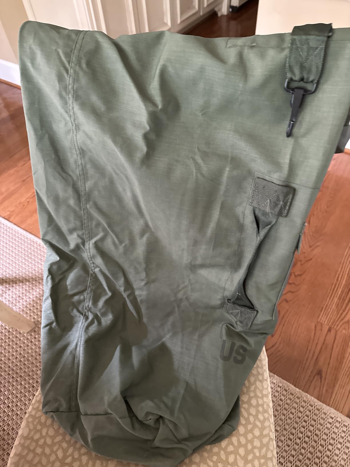 Military Outdoor Clothing Previously Issued Government Olive Drab Cordura 2 Strap Duffle Bag customer photo 2