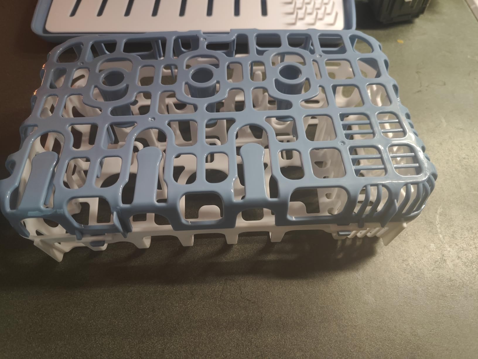 Dr. Brown's Folding Baby Bottle Drying Rack, Blue/White customer photo 2
