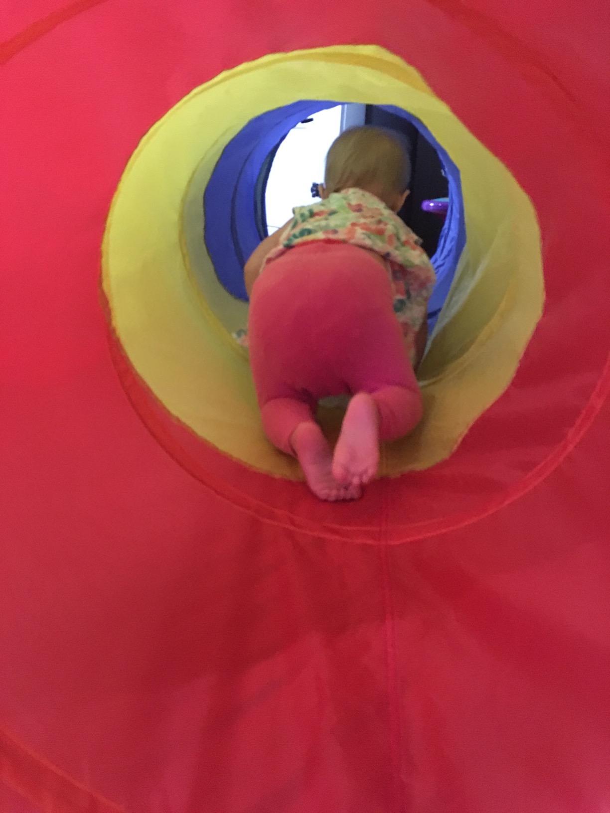Kiddey Tunnel and Ball Pit Play Tent | 3pc Pop Up Toddler Gym Tunnels with Tents for Kids, Toddlers, Infants Boys & Girls | Indoor & Outdoor Gift Game | Baby Crawling Pits for Playground customer photo 1