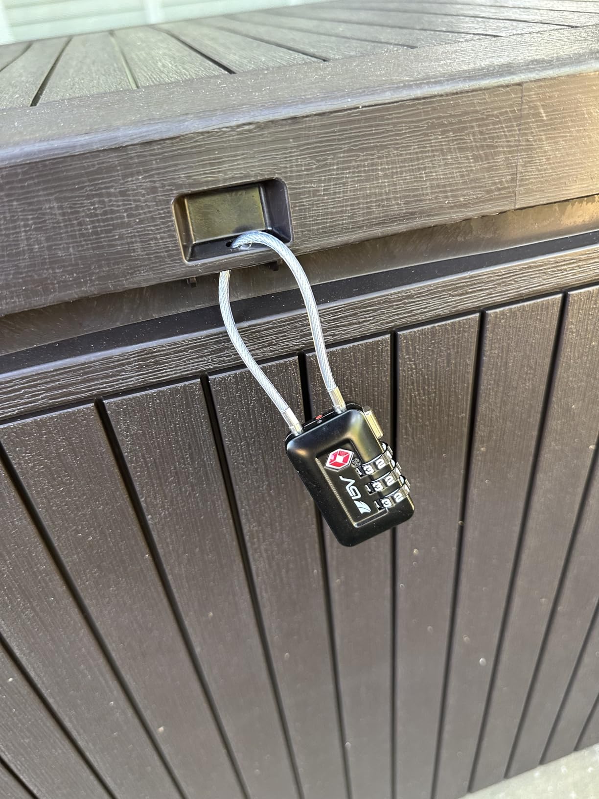 BV Luggage Locks TSA Accepted, Open Alert Cable Lock, Black, 2 Pack customer photo 1