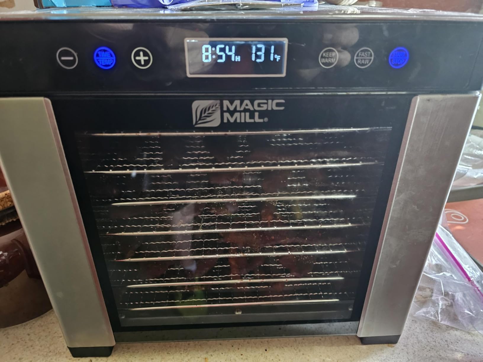 Magic Mill Pro Food Dehydrator Machine | 7 XL Stainless Steel Trays | Dryer for Jerky, Dog Treats, Herb, Meat, Beef, Fruit | Keep Warm Function, Digital Timer and Temperature Control, ETL Approved customer photo 2