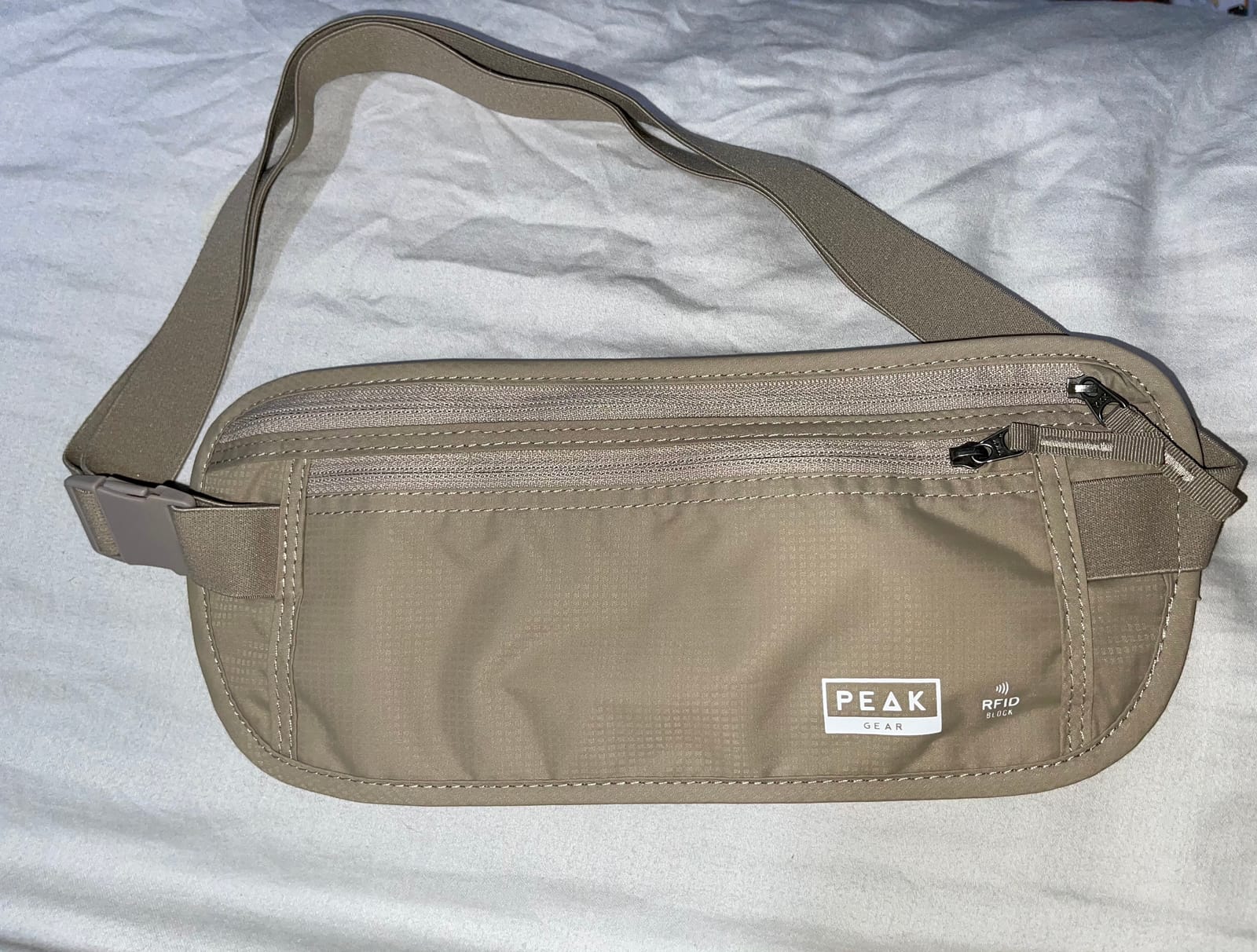Peak Gear Travel Money Belt, 2 Global Recovery Decals, RFID Passport Holder customer photo 2