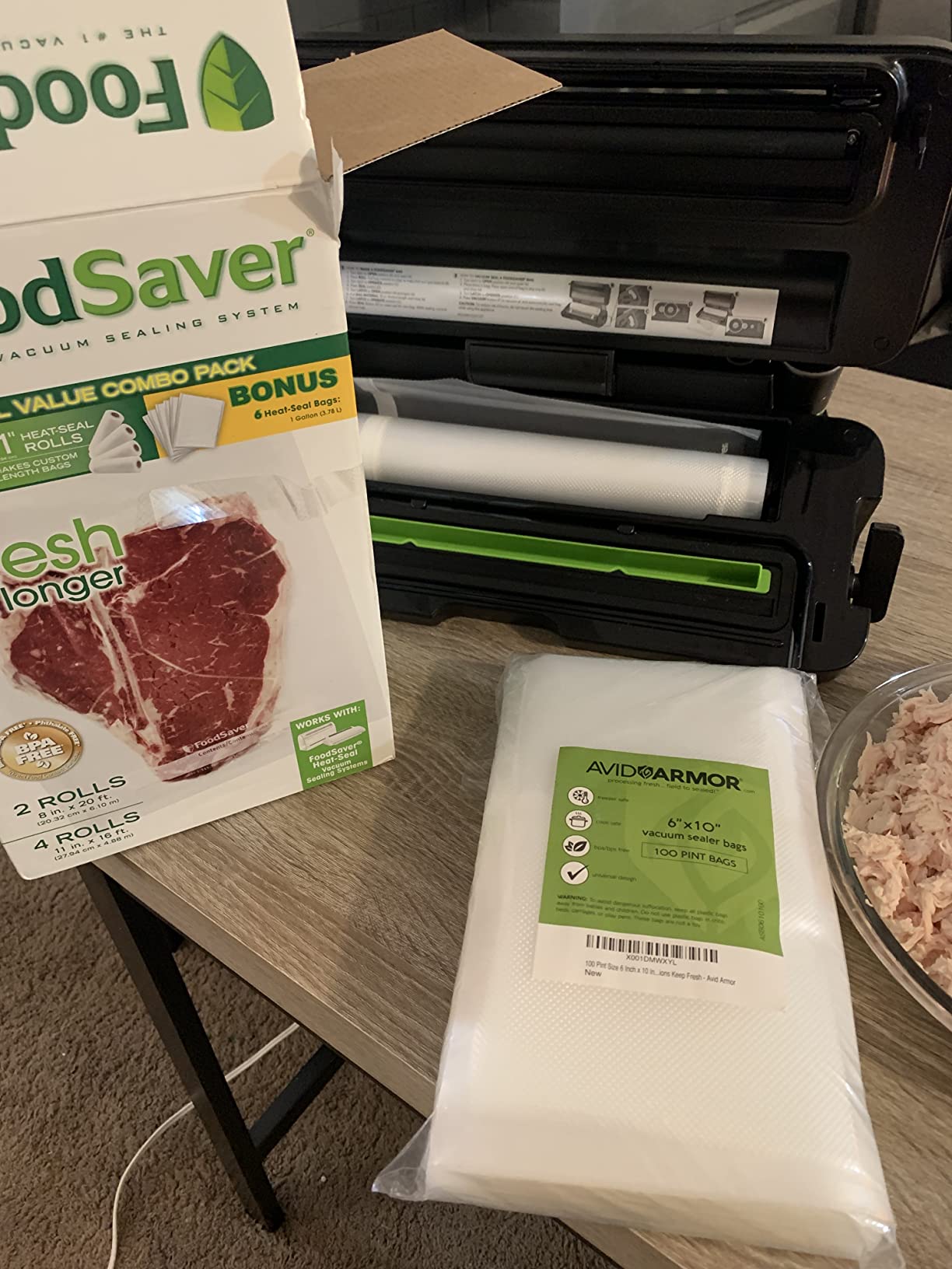 Avid Armor Food Vacuum Sealer Bags – 100-Pack, 11x16” Gallon Freezer Bags customer photo 2