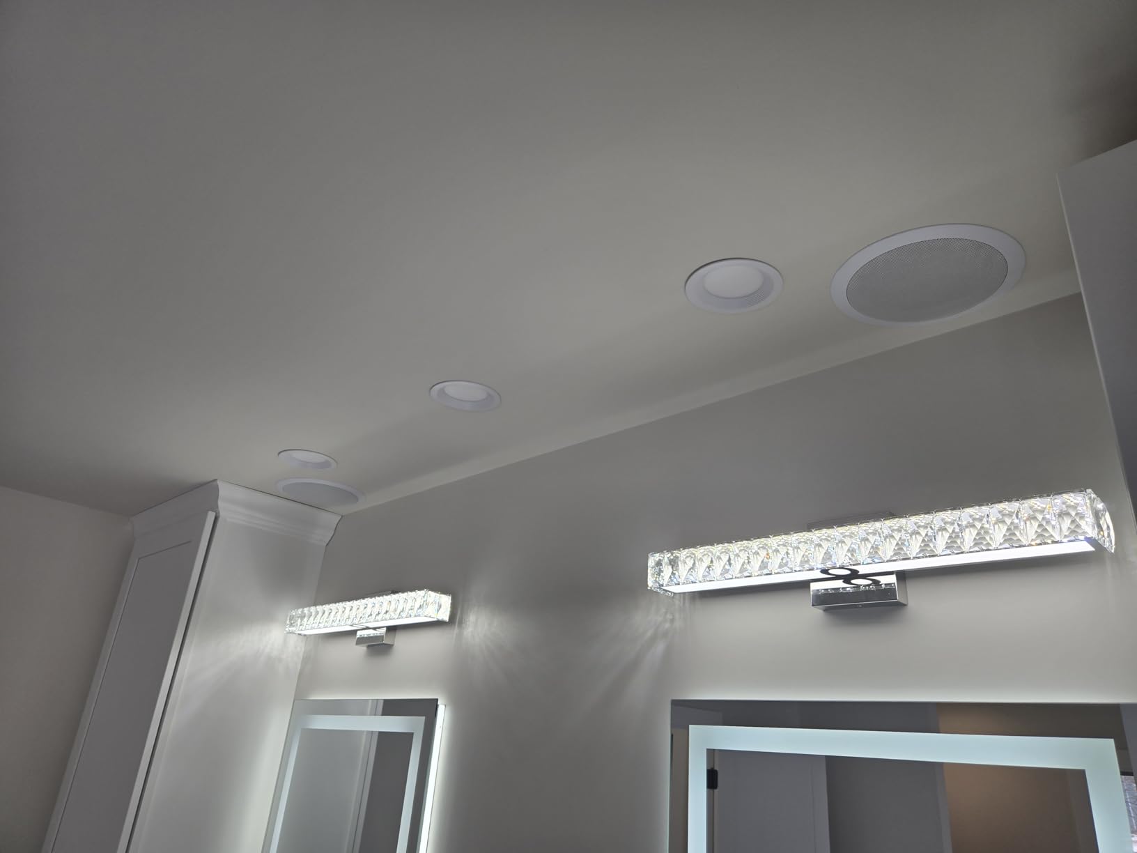 Pyle 6.5” Pair Bluetooth Flush Mount In-wall In-ceiling 2-Way Speaker System Quick Connections Changeable Round/Square Grill Polypropylene Cone & Polymer Tweeter Stereo Sound 150 Watt (PDICBT652RD) customer photo 2