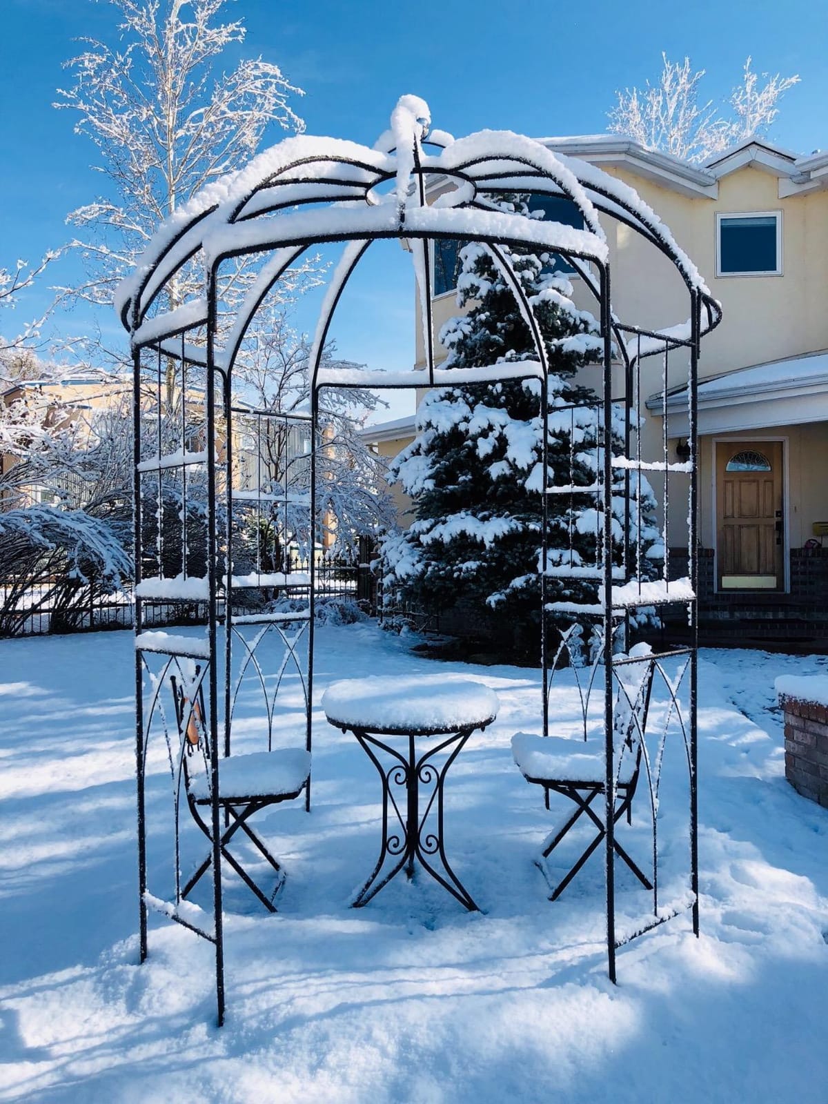 OUTOUR 106''H French Style Birdcage Shape Heavy Duty Gazebo Arbor Arbour customer photo 1