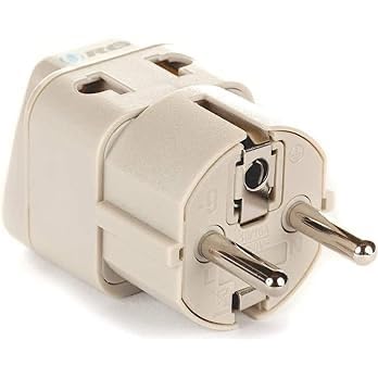 Unidapt European Travel Plug Adapter, US to Europe Type C, 4 Pack, White customer photo 2