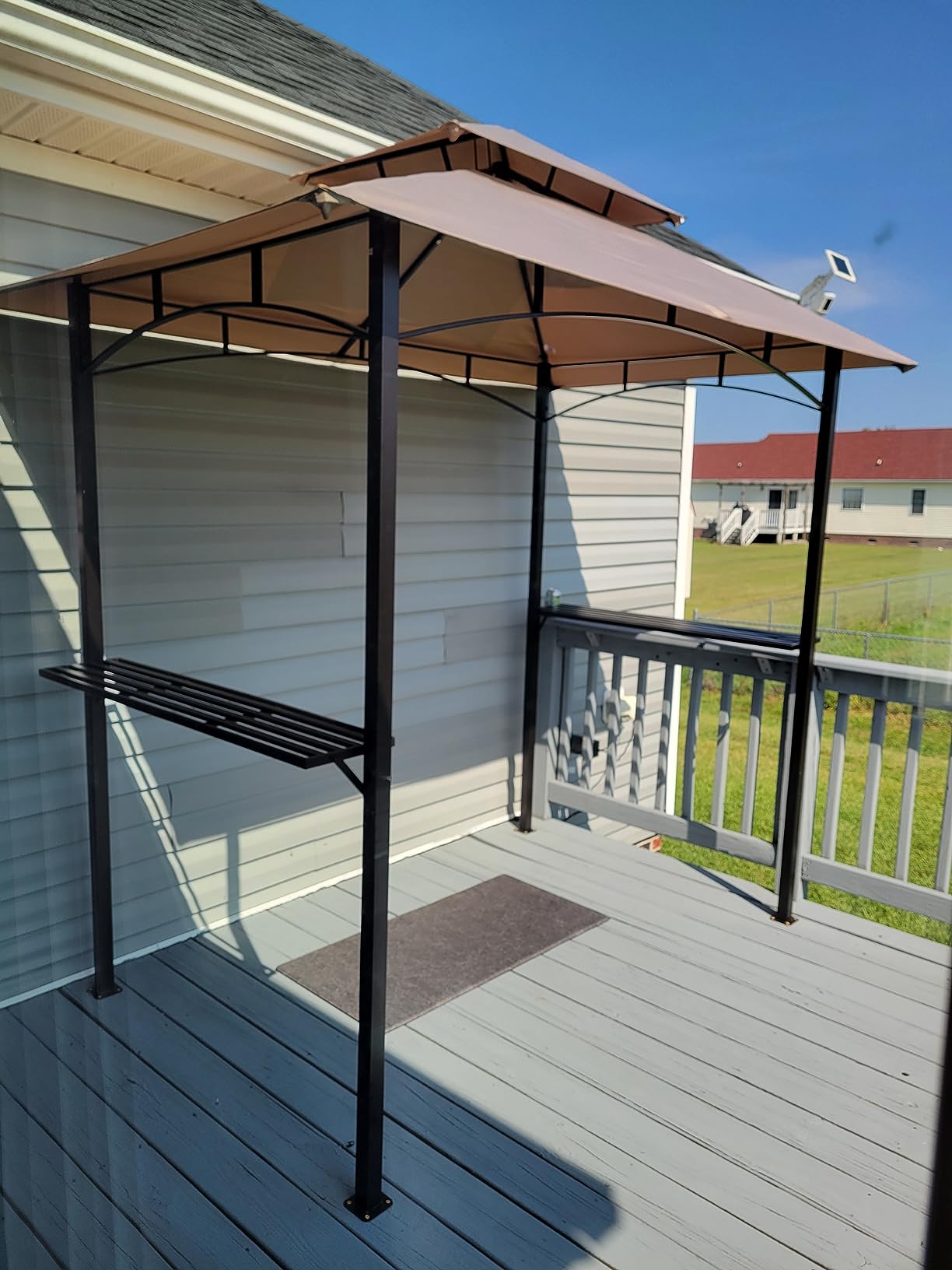 Kozyard Andra 8' x 5' BBQ Grill Gazebo Canopy Tent, Vented Soft Top Roof customer photo 2