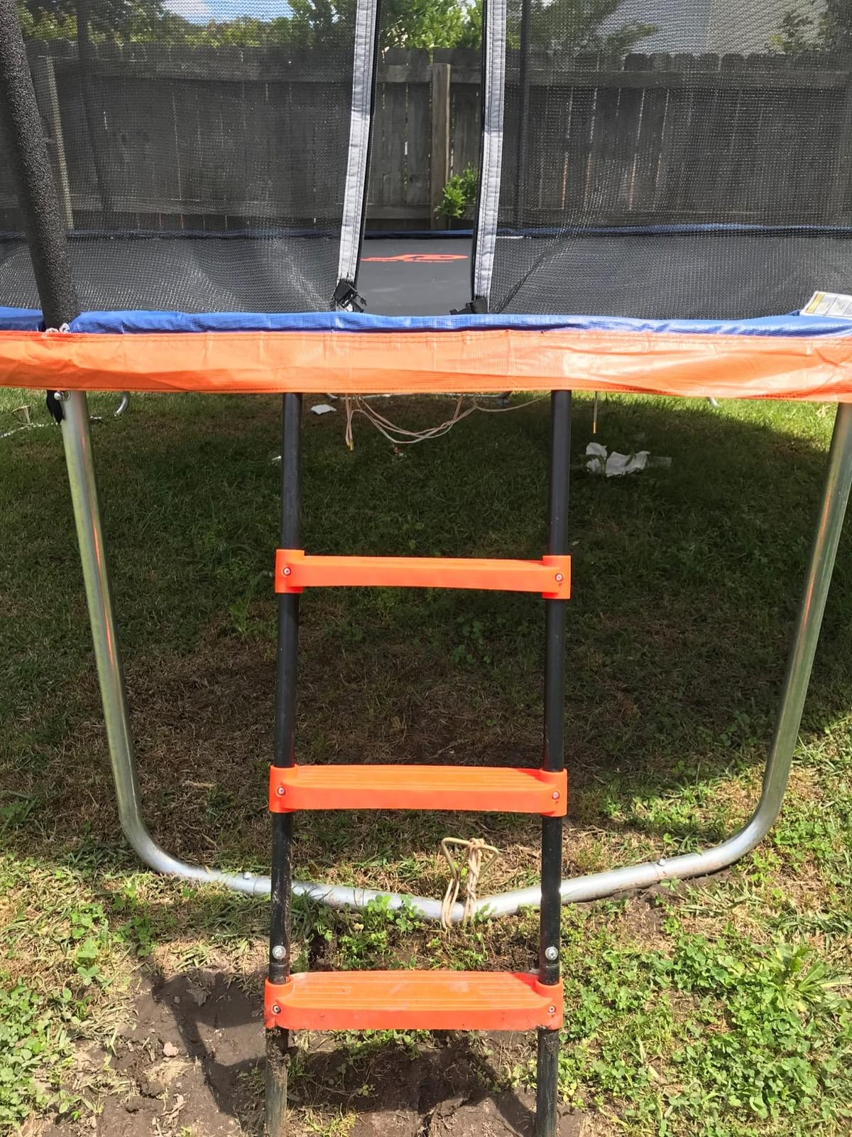 N1Fit Trampoline Ladder - Universal 3-Step Trampoline Steps Supporting up to 220 lbs - Powder Coated & UV Treated Trampoline Stairs Accessories for Kids All Weather Exposure - Sturdy & Safe Design customer photo 2