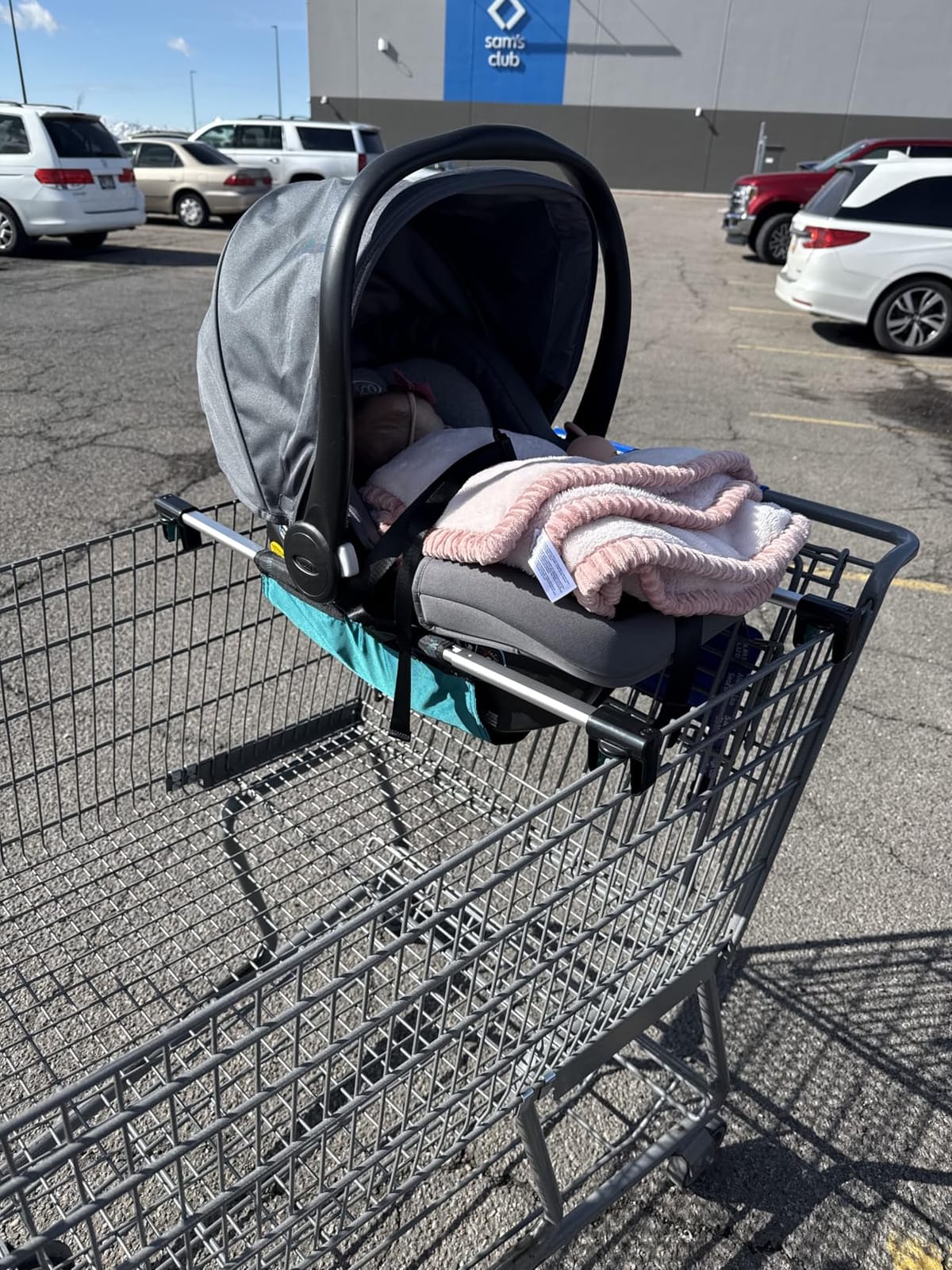 Totes Babies - Baby Car Seat Carrier & Shopping Cart Hammock - Holds 75 Lbs customer photo 1