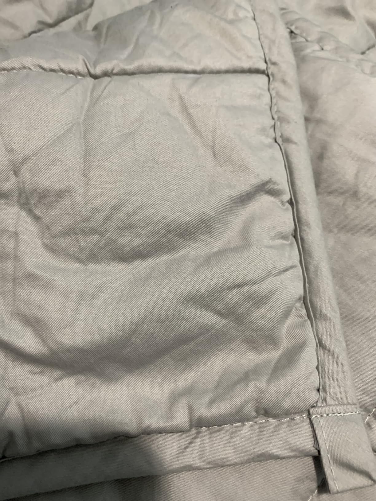 RelaxBlanket Cotton Weighted Blanket 100% Cotton with Premium Glass Beads for All-Season 80''x90'' 30lbs,Dark Grey customer photo 1