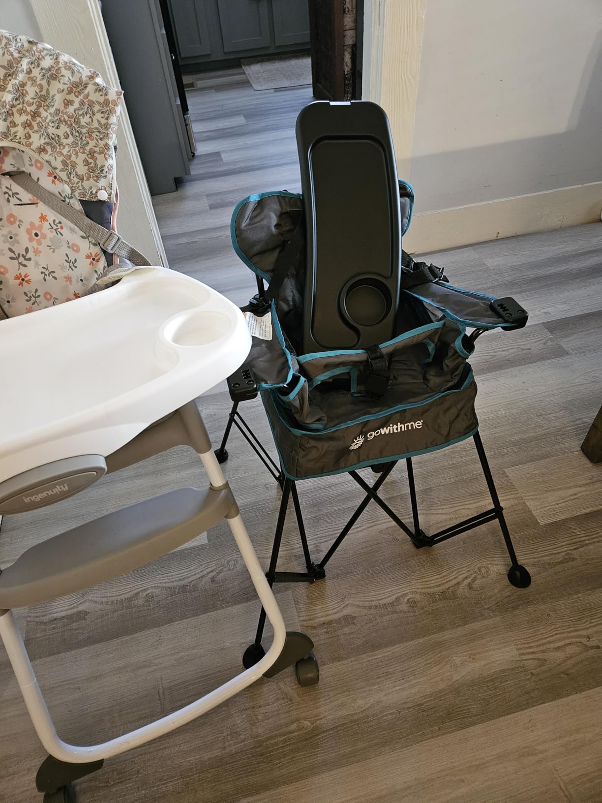Baby Delight Go with Me Uplift Deluxe Portable High Chair, Indoor and Outdoor,Slate Grey customer photo 1