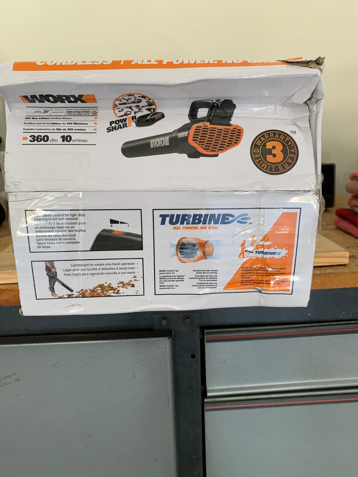 WORX Cordless Leaf Blower, 20V Electric Blower for Daily Lawn Care, WG547 customer photo 1