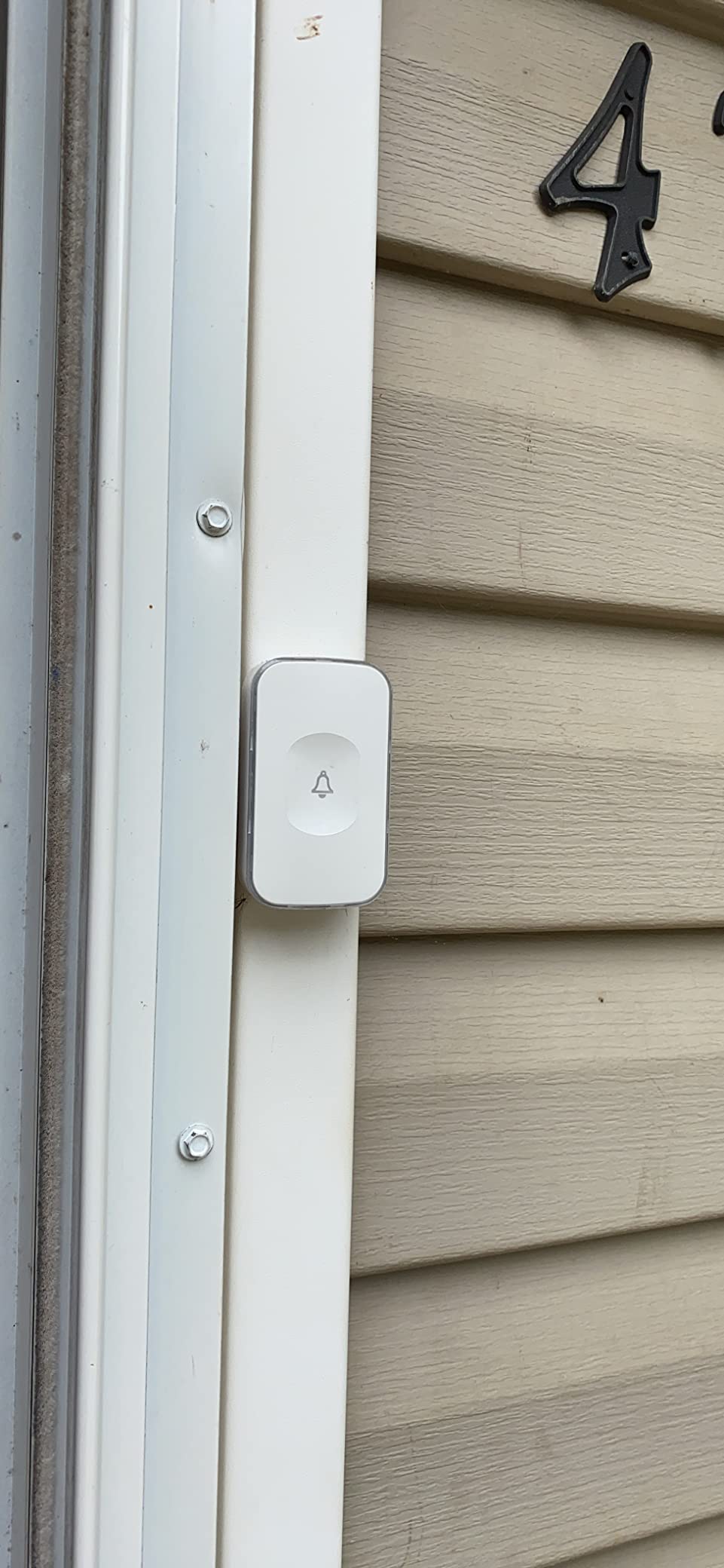 Wireless Doorbell 1200 Feet Waterproof Doorbells for Home with 36 Melodies 4 Volume Levels, Flash Led Light (1 Receiver&1 Touch Button White) customer photo 2