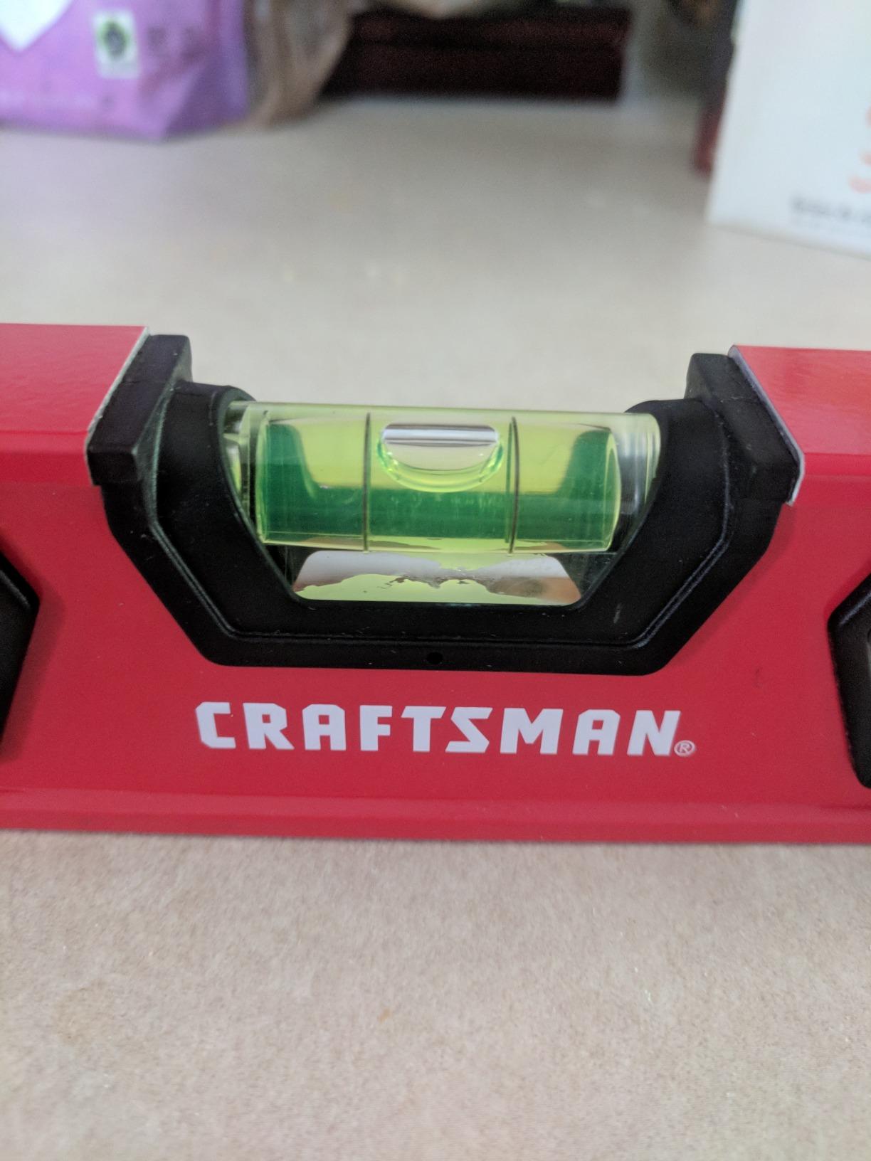 CRAFTSMAN Torpedo Level, 9 Inch, With Shock Absorbing End Caps (CMHT82390) customer photo 1