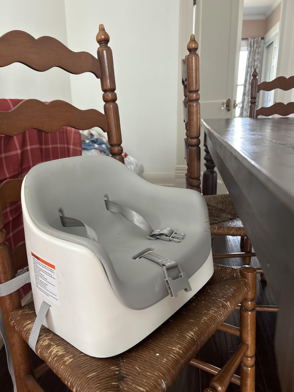OXO Tot Nest Toddler Booster Seat for Kitchen with Removable Cushion, Gray customer photo 2